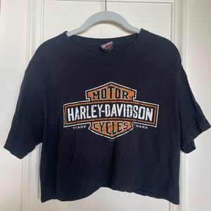 VINTAGE HARLEY DAVIDSON CROP TEE